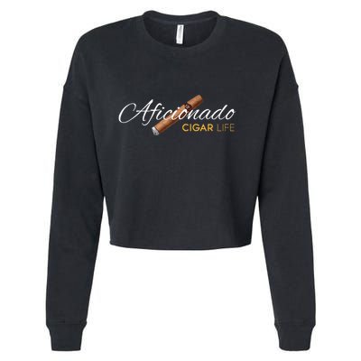 Cigar Aficionado. Cigar Life Cropped Pullover Crew