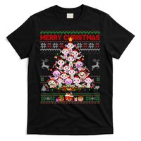 Cute Axolotl Christmas Tree Ugly Sweater   T-Shirt