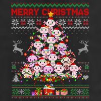Cute Axolotl Christmas Tree Ugly Sweater   15oz Campfire Ceramic Mug