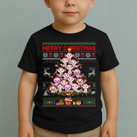 Cute Axolotl Christmas Tree Ugly Sweater   Toddler T-Shirt