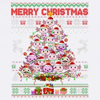Cute Axolotl Christmas Tree Ugly Sweater   Garment-Dyed Sweatshirt