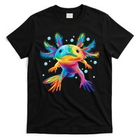 Cute Axolotl Colorful Axolotl Art T-Shirt