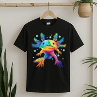 Cute Axolotl Colorful Axolotl Art T-Shirt
