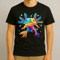 Cute Axolotl Colorful Axolotl Art T-Shirt