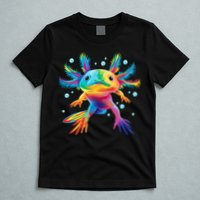 Cute Axolotl Colorful Axolotl Art T-Shirt