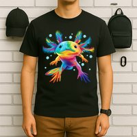 Cute Axolotl Colorful Axolotl Art T-Shirt