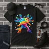 Cute Axolotl Colorful Axolotl Art Tall T-Shirt