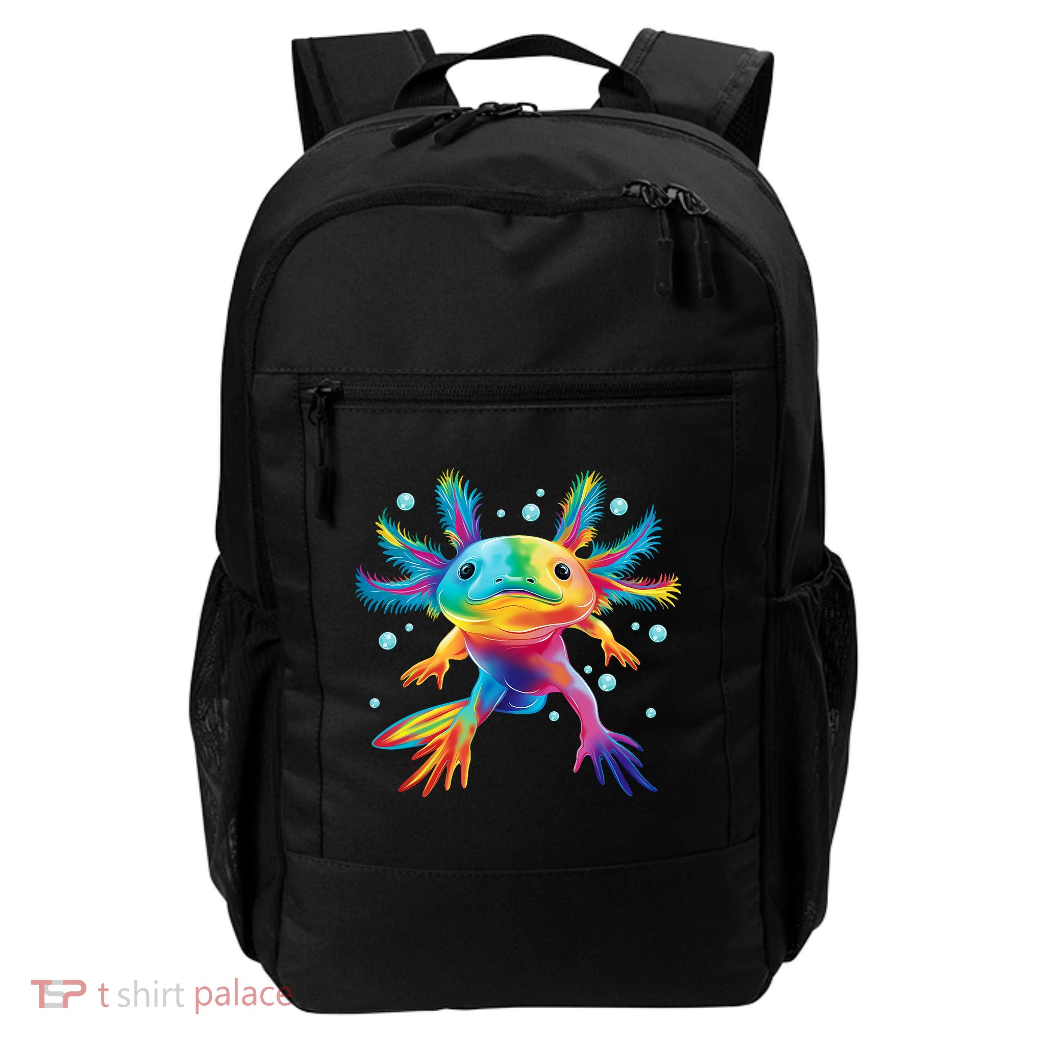 Cute Axolotl Colorful Axolotl Art Backpack