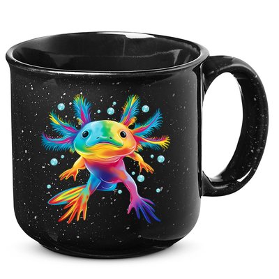 Cute Axolotl Colorful Axolotl Art 15oz Campfire Ceramic Mug