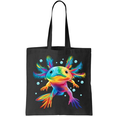 Cute Axolotl Colorful Axolotl Art Bag