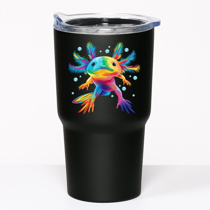 Cute Axolotl Colorful Axolotl Art Tumbler