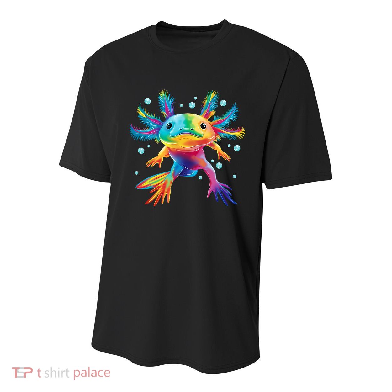 Cute Axolotl Colorful Axolotl Art Youth Performance Sprint T-Shirt