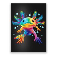 Cute Axolotl Colorful Axolotl Art Poster