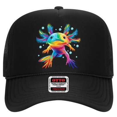 Cute Axolotl Colorful Axolotl Art Trucker Hat