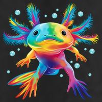 Cute Axolotl Colorful Axolotl Art Hat