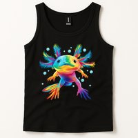 Cute Axolotl Colorful Axolotl Art Tank Top