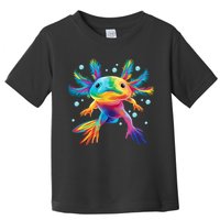 Cute Axolotl Colorful Axolotl Art Toddler T-Shirt