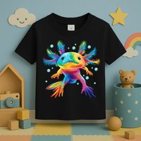 Cute Axolotl Colorful Axolotl Art Toddler T-Shirt