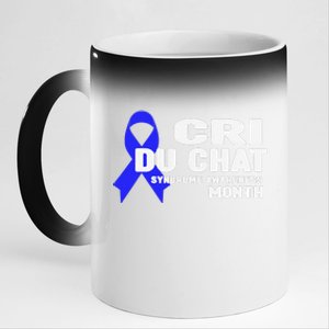 Cdc Awareness Cri Du Chat Syndrome Awareness Month 11oz Black Color Changing Mug