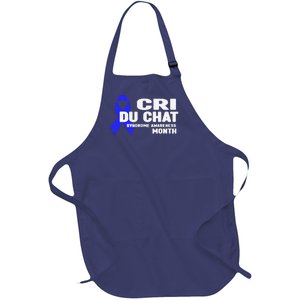 Cdc Awareness Cri Du Chat Syndrome Awareness Month Full-Length Apron With Pockets