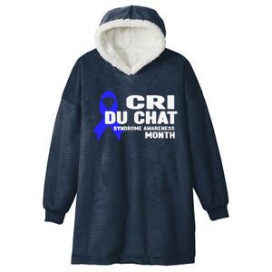 Cdc Awareness Cri Du Chat Syndrome Awareness Month Hooded Wearable Blanket