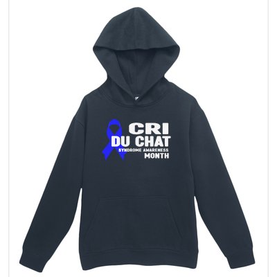 Cdc Awareness Cri Du Chat Syndrome Awareness Month Urban Pullover Hoodie