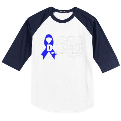 Cdc Awareness Cri Du Chat Syndrome Awareness Month Baseball Sleeve Shirt