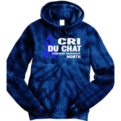 Cdc Awareness Cri Du Chat Syndrome Awareness Month Tie Dye Hoodie