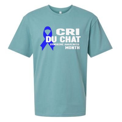 Cdc Awareness Cri Du Chat Syndrome Awareness Month Sueded Cloud Jersey T-Shirt