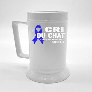 Cdc Awareness Cri Du Chat Syndrome Awareness Month Beer Stein