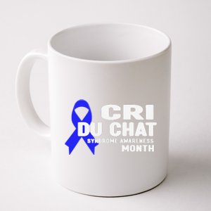 Cdc Awareness Cri Du Chat Syndrome Awareness Month Coffee Mug