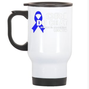 Cdc Awareness Cri Du Chat Syndrome Awareness Month Stainless Steel Travel Mug