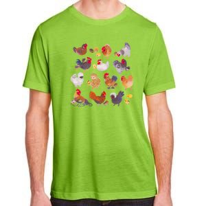 Chicken And Chick Pastel Adult ChromaSoft Performance T-Shirt