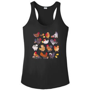 Chicken And Chick Pastel Ladies PosiCharge Competitor Racerback Tank