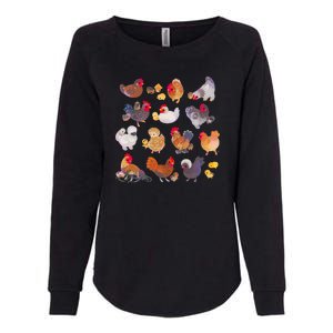 Chicken And Chick Pastel Womens California Wash Sweatshirt