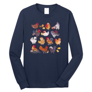 Chicken And Chick Pastel Long Sleeve Shirt