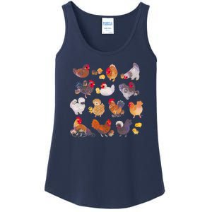 Chicken And Chick Pastel Ladies Essential Tank