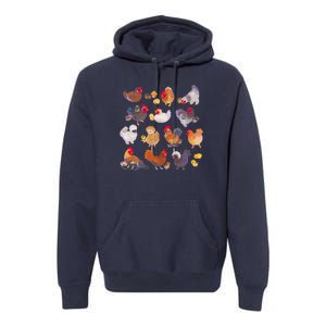 Chicken And Chick Pastel Premium Hoodie