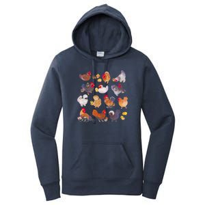 Chicken And Chick Pastel Women's Pullover Hoodie