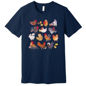 Chicken And Chick Pastel Premium T-Shirt