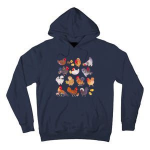 Chicken And Chick Pastel Tall Hoodie