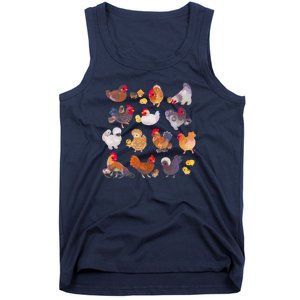 Chicken And Chick Pastel Tank Top