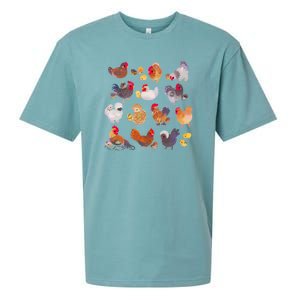 Chicken And Chick Pastel Sueded Cloud Jersey T-Shirt