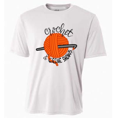 Crochet And Crime Shows Cooling Performance Crew T-Shirt