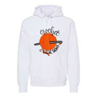 Crochet And Crime Shows Premium Hoodie