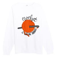 Crochet And Crime Shows Premium Crewneck Sweatshirt