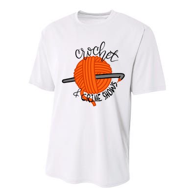 Crochet And Crime Shows Performance Sprint T-Shirt