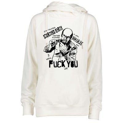 Crazy Angry Womens Funnel Neck Pullover Hood