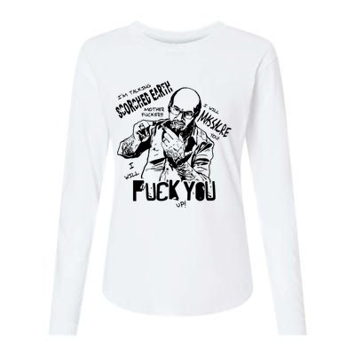 Crazy Angry Womens Cotton Relaxed Long Sleeve T-Shirt