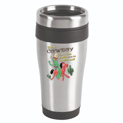 Can A Cowboy Really Radiate Boundless Love For The Entire World 16oz Travel Tumbler